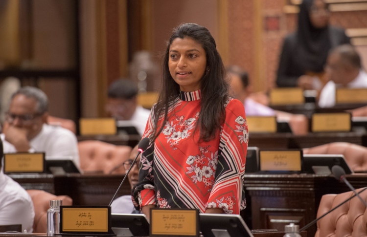 deputy speaker and galolhu north mp eva abdulla speaks at